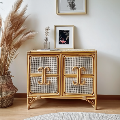 New Chinese-style solid wood sideboard, Wujin wood entrance cabinet, modern Chinese-style wall-mounted storage cabinet, side cabinet, decorative storage cabinet - Image 9