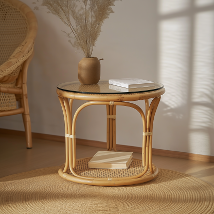 Balcony, tea table and chair combination, living room, small-sized household tea table, leisure tea table, tea table storage - Image 9