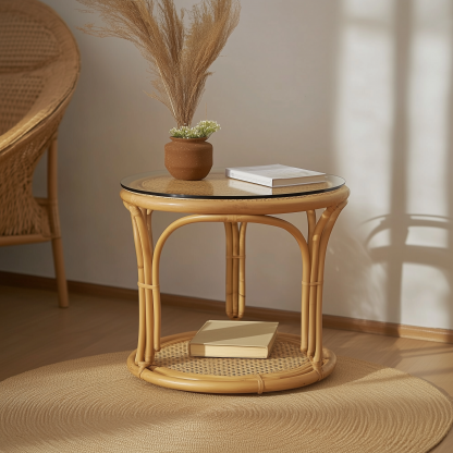 Balcony, tea table and chair combination, living room, small-sized household tea table, leisure tea table, tea table storage - Image 5
