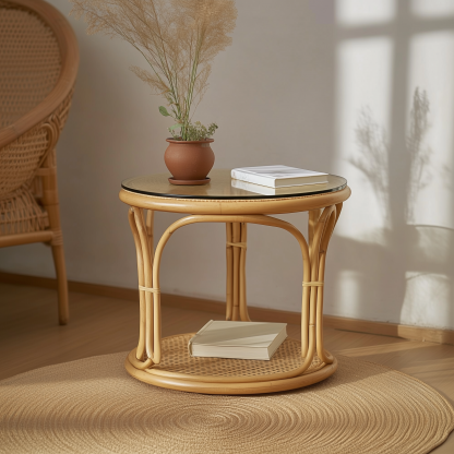 Balcony, tea table and chair combination, living room, small-sized household tea table, leisure tea table, tea table storage - Image 3