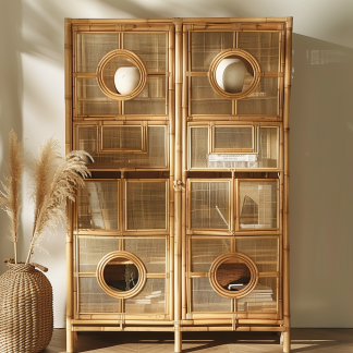 Corridor entrance door, foyer storage cabinet, economical shoe rack, sideboard, rattan woven storage cabinet, small household apartment against the wall
