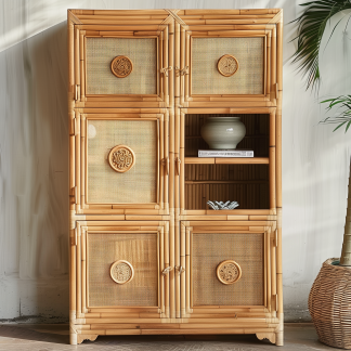 Solid wood bookcase, oak household display cabinet with door, display cabinet, storage cabinet and storage cabinet