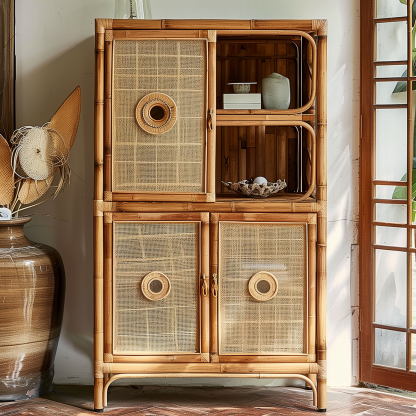 Solid wood French retro, American light luxury, Italian restaurant wine cabinet, sideboard, glass storage cabinet, decorative cabinet, display cabinet - Image 7