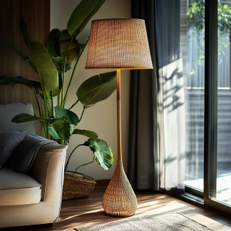 Wabi-sabi style floor lamps for living rooms, bedrooms, studies, homestays and tea rooms, retro designer art lamps