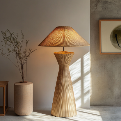 Wabi-sabi style floor lamps for living rooms, bedrooms, studies, homestays and tea rooms, retro designer art lamps - Image 4