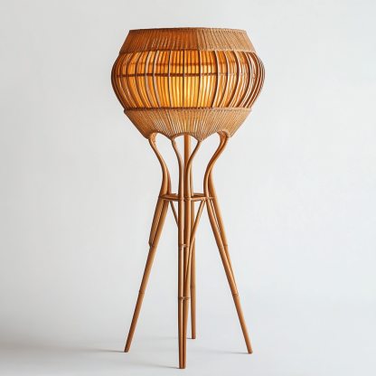 Handmade home furnishings, indoor balconies, homestays, bedside clothes display racks, entrance hall floor lamps, tea room Chinese-style decorations - Image 9