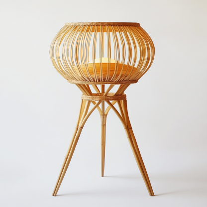Handmade home furnishings, indoor balconies, homestays, bedside clothes display racks, entrance hall floor lamps, tea room Chinese-style decorations - Image 2
