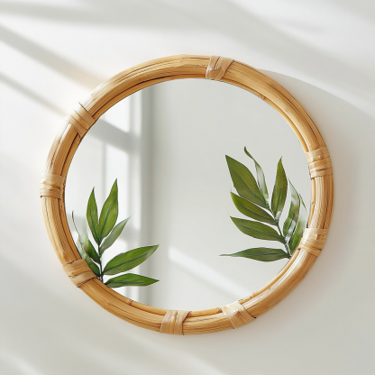 Chinese-style retro makeup mirror, French bedroom mirror with light, smart anti-fog wall-mounted mirror, water drop bathroom mirror - Image 6