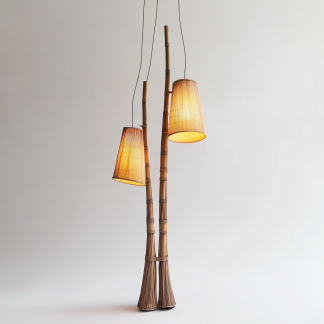 Living room bowling, Southeast Asian bedside lamp, sofa fabric, creative country decorative items, bamboo weaving, personalized atmosphere