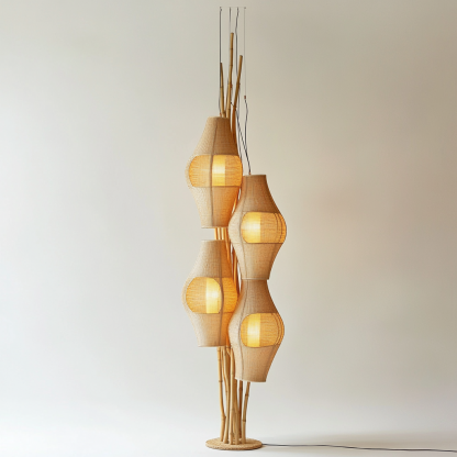 Jifeng rattan weaving living room, homestay chandelier, model room decoration, ornaments, leaves, bedroom fabric - Image 7
