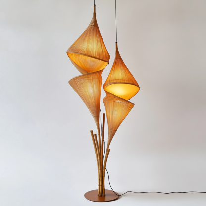 Corridor designer, entrance hall floor lamp, niche tea room, personalized decorative items, retro style - Image 3