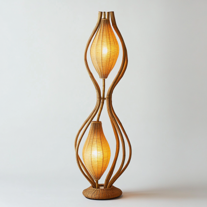 Jifeng rattan weaving living room, homestay chandelier, model room decoration, ornaments, leaves, bedroom fabric - Image 3