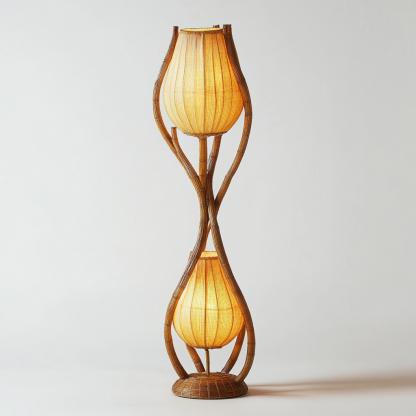 Jifeng rattan weaving living room, homestay chandelier, model room decoration, ornaments, leaves, bedroom fabric - Image 2