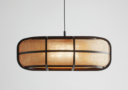 Chinese-style restaurant, bar counter, living room, Southeast Asian creative and simple solid wood, rattan and bamboo woven lamps - Image 7