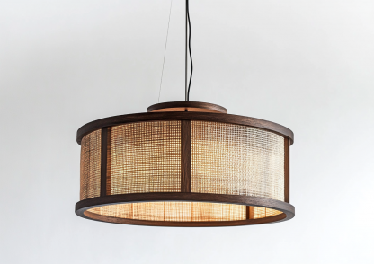 New Chinese-style Zen-inspired tea room lamp, creative and personalized three-head dining room lamp, branch lamp, bamboo woven chandelier - Image 5