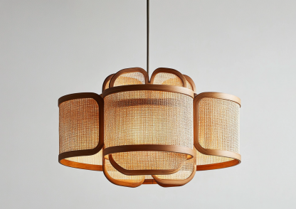 Hemp rope chandelier, wabi-sabi style living room, homestay, hotel lobby, Southeast Asian Japanese hand-woven restaurant chandelier - Image 9