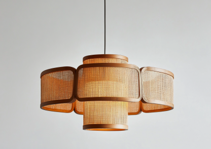 Hemp rope chandelier, wabi-sabi style living room, homestay, hotel lobby, Southeast Asian Japanese hand-woven restaurant chandelier - Image 8