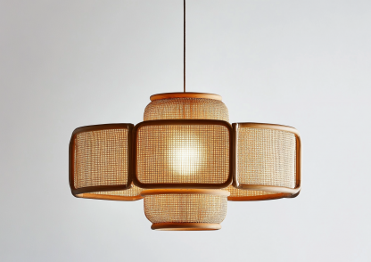 Hemp rope chandelier, wabi-sabi style living room, homestay, hotel lobby, Southeast Asian Japanese hand-woven restaurant chandelier