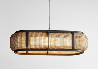 New Chinese-style rattan lamps, personalized and creative restaurant, homestay bar table lamps, Zen tea room rattan chandeliers