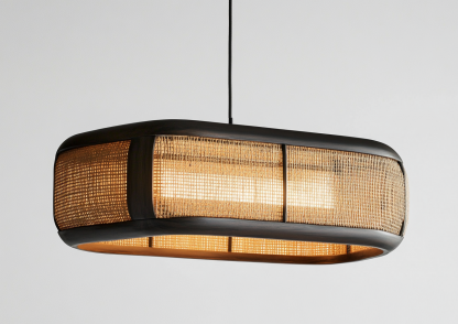Wabi-sabi style restaurant rattan woven chandelier, Japanese retro store restaurant hot pot restaurant lamp, Zen guesthouse tea room lamp - Image 9