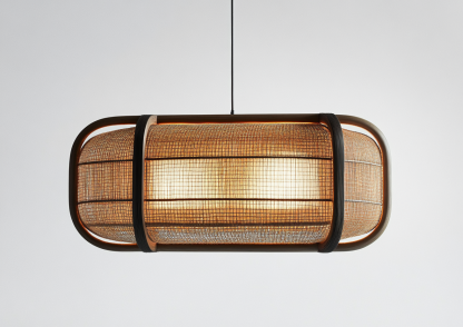 Wabi-sabi style restaurant rattan woven chandelier, Japanese retro store restaurant hot pot restaurant lamp, Zen guesthouse tea room lamp - Image 7