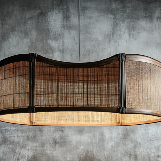 Japanese-style chandeliers, hand-woven lamps for dining rooms, bars, living rooms, bedrooms and restaurants, bamboo woven lamps