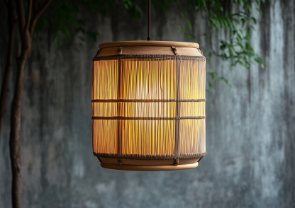 Wabi-sabi style solid wood chandelier, wooden wabi-sabi style dining table, study, tea room, retro guesthouse, Japanese lamps - Image 9