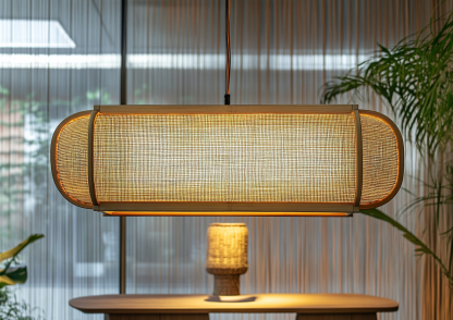 Wabi-sabi style rattan dining room chandelier, living room and bedroom bedside lamp, modern, simple, light luxury and high-end standing table lamp - Image 8