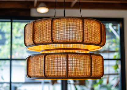 Creative lamps, Southeast Asian restaurant chandeliers, rattan inns, tea houses, bar counters, tatami MATS, bedroom creative bamboo weaving lamps - Image 5