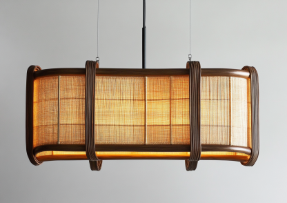 Wabi-sabi style rattan dining room chandelier, living room and bedroom bedside lamp, modern, simple, light luxury and high-end standing table lamp