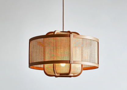 Wabi-sabi style restaurant rattan woven chandelier, Japanese retro store restaurant hot pot restaurant lamp, Zen guesthouse tea room lamp - Image 8