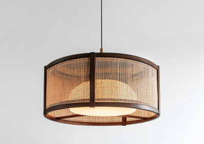 New Chinese-style Zen-inspired tea room lamp, creative and personalized three-head dining room lamp, branch lamp, bamboo woven chandelier - Image 7
