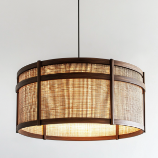 New Chinese-style Zen-inspired tea room lamp, creative and personalized three-head dining room lamp, branch lamp, bamboo woven chandelier