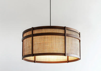 New Chinese-style Zen-inspired tea room lamp, creative and personalized three-head dining room lamp, branch lamp, bamboo woven chandelier