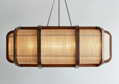 Nordic restaurant chandeliers, Japanese solid wood tatami, tea room study, hotel private room, log style homestay bedroom lamps - Image 5