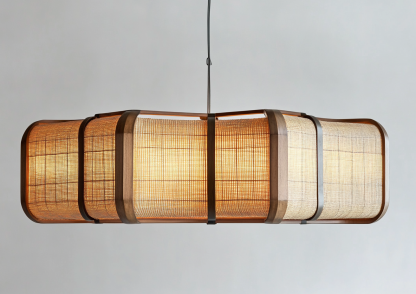 Nordic restaurant chandeliers, Japanese solid wood tatami, tea room study, hotel private room, log style homestay bedroom lamps