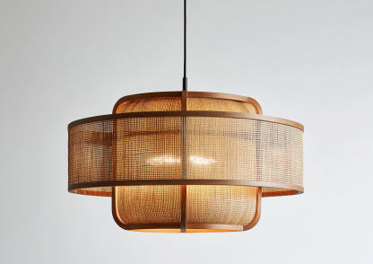 Hemp rope chandelier, wabi-sabi style living room, homestay, hotel lobby, Southeast Asian Japanese hand-woven restaurant chandelier - Image 3