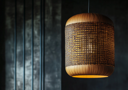 Japanese-style chandeliers, hand-woven lamps for dining rooms, bars, living rooms, bedrooms and restaurants, bamboo woven lamps - Image 6