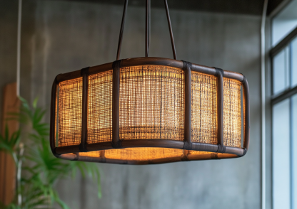 Chinese-style solid wood chandelier, wooden wabi-sabi style dining table, study, tea room, retro guesthouse, Japanese lamps - Image 9
