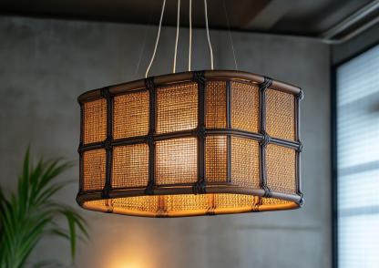 Chinese-style solid wood chandelier, wooden wabi-sabi style dining table, study, tea room, retro guesthouse, Japanese lamps - Image 8