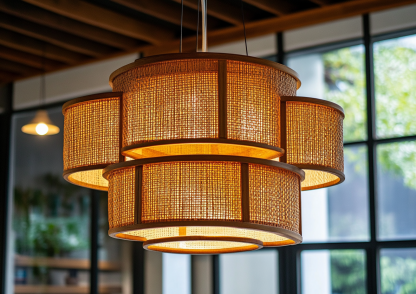 Chinese-style solid wood chandelier, wooden wabi-sabi style dining table, study, tea room, retro guesthouse, Japanese lamps - Image 3