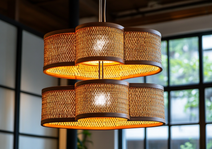 Chinese-style solid wood chandelier, wooden wabi-sabi style dining table, study, tea room, retro guesthouse, Japanese lamps - Image 2