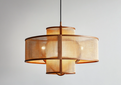 Hemp rope chandelier, wabi-sabi style living room, homestay, hotel lobby, Southeast Asian Japanese hand-woven restaurant chandelier - Image 9