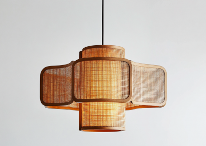 Hemp rope chandelier, wabi-sabi style living room, homestay, hotel lobby, Southeast Asian Japanese hand-woven restaurant chandelier - Image 8