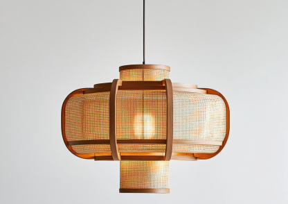Hemp rope chandelier, wabi-sabi style living room, homestay, hotel lobby, Southeast Asian Japanese hand-woven restaurant chandelier
