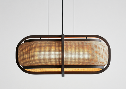 Wabi-sabi style restaurant rattan woven chandelier, Japanese retro store restaurant hot pot restaurant lamp, Zen guesthouse tea room lamp - Image 3