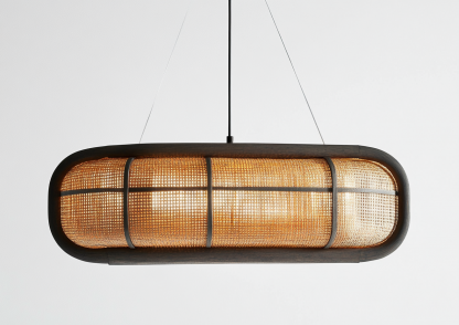 Wabi-sabi style restaurant rattan woven chandelier, Japanese retro store restaurant hot pot restaurant lamp, Zen guesthouse tea room lamp - Image 2