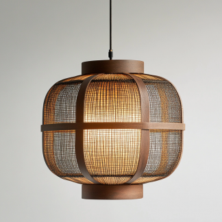Japanese-style chandeliers, hand-woven lamps for dining rooms, bars, living rooms, bedrooms and restaurants, bamboo woven lamps