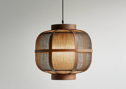 Japanese-style chandeliers, hand-woven lamps for dining rooms, bars, living rooms, bedrooms and restaurants, bamboo woven lamps