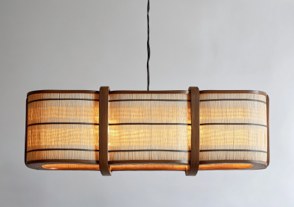 Wabi-sabi style rattan chandelier, dining room bar counter, living room, Southeast Asian creative and simple bedroom, dining room, bamboo weaving lamps - Image 9